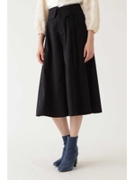 ◆ドリスフェイクスエードフレアパンツ/MIDNIGHT(120)