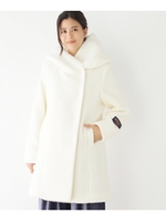 ◆フーデッドスライバーコート/オフホワイト(003)