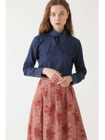 ◆ファナデニムボウタイシャツ/INDIGO(120)