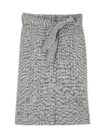 ◆大きいサイズ◆リネン調リネーラースカート/グレンチェック1(041)