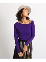 アシメアームニット/ロイヤルパープル(082)