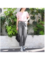 ウォッシュストレートブラックデニム/ブラック