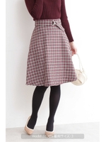 ガンクラブチェック2Wayジャンパースカート/ピンク(090)