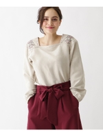 クロスステッチブラウス/ベージュ(052)