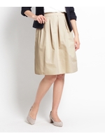 グログランタックフレアカート/ライトベージュ(051)