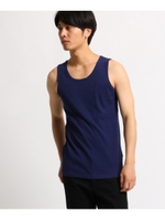 コットン混タンクトップ/ブルー(092)