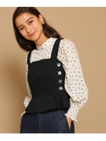 サイドボタンビスチェ/ブラック(019)