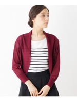 シアーニットカーディガン/ワインレッド(063)