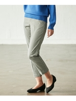 シアバター配合　らく美裏起毛テーパードパンツ/ブラック(219)