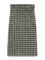 シャーリングベルト付タイトスカート/GRN