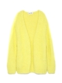 シャギーモヘアカーディガン/YEL