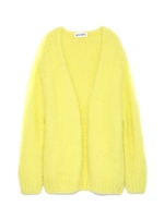 シャギーモヘアカーディガン/YEL