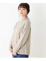 シンプル ハイネックニット/ライトベージュ(051)