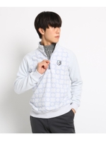 ジャガード フリース ハーフジップ メンズ/ホワイト(102)