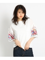 スイス風刺しゅうプルオーバー/ホワイト(001)