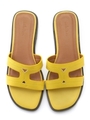 スクエアフラットサンダル/YEL