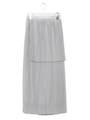 ダブルプリーツスカート/GRAY