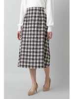 チェックAラインスカート/オフベース2(032)