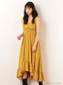 チェックMIXワンピース/イエロー