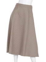 チェックリバーシブルスカート/ベージュ