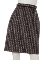 ツイードタイトミニスカート(ネイビー)/ネイビー