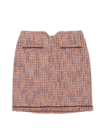 ツイード台形スカート/PNK