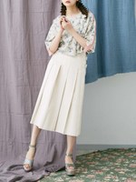 ツイルベルトミディスカート/IVY