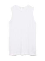 テレコリブタンクトップ/WHT