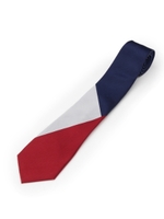 トリコロール配色アソートシルクネクタイ/ネイビー(593)
