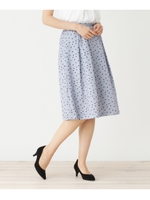 ドットギャザースカート/サックス(190)