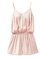 ドットサテンオールインワン/PNK