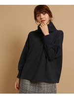 ニットオフタートルポンチプルオーバー/ネイビー(093)