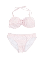 ネイティブ柄ツイストバンドゥビキニ/水着/ピンク