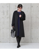 ノーカラーコート/グリーン(012)