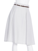 ハイウエストタックフレアーSK/ライトグレー