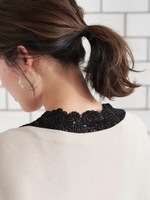 バックモチーフレースタンク/ブラック