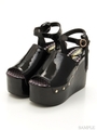 パテントサンダル/ブラック