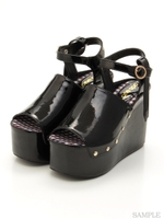 パテントサンダル/ブラック