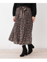 ピーチ消しプリーツスカート/ブラック(119)