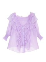 フリルシフォントップス/パープル