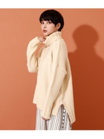 ブークレータートルニットTOPS/ベージュ(005)