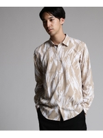 ブラシプリントシャツ/ベージュ(452)