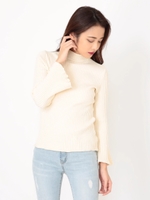 ベルスリーブニットトップ/IVORY