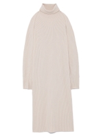 ボレロレイヤードリブニットワンピース/IVR