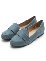 メタルポイントローファー/ブルー(092)