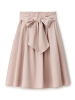 ライトグログランカラータックスカート/ベージュ