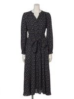 リトルローズ柄OP/NVY