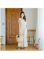 リネン混セットアップ/ベージュ