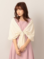 リバーシブルショール/ベージュ