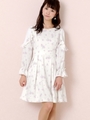 リュバンシュシュフルールロマンスワンピース＜LODI flower collection＞/シロ